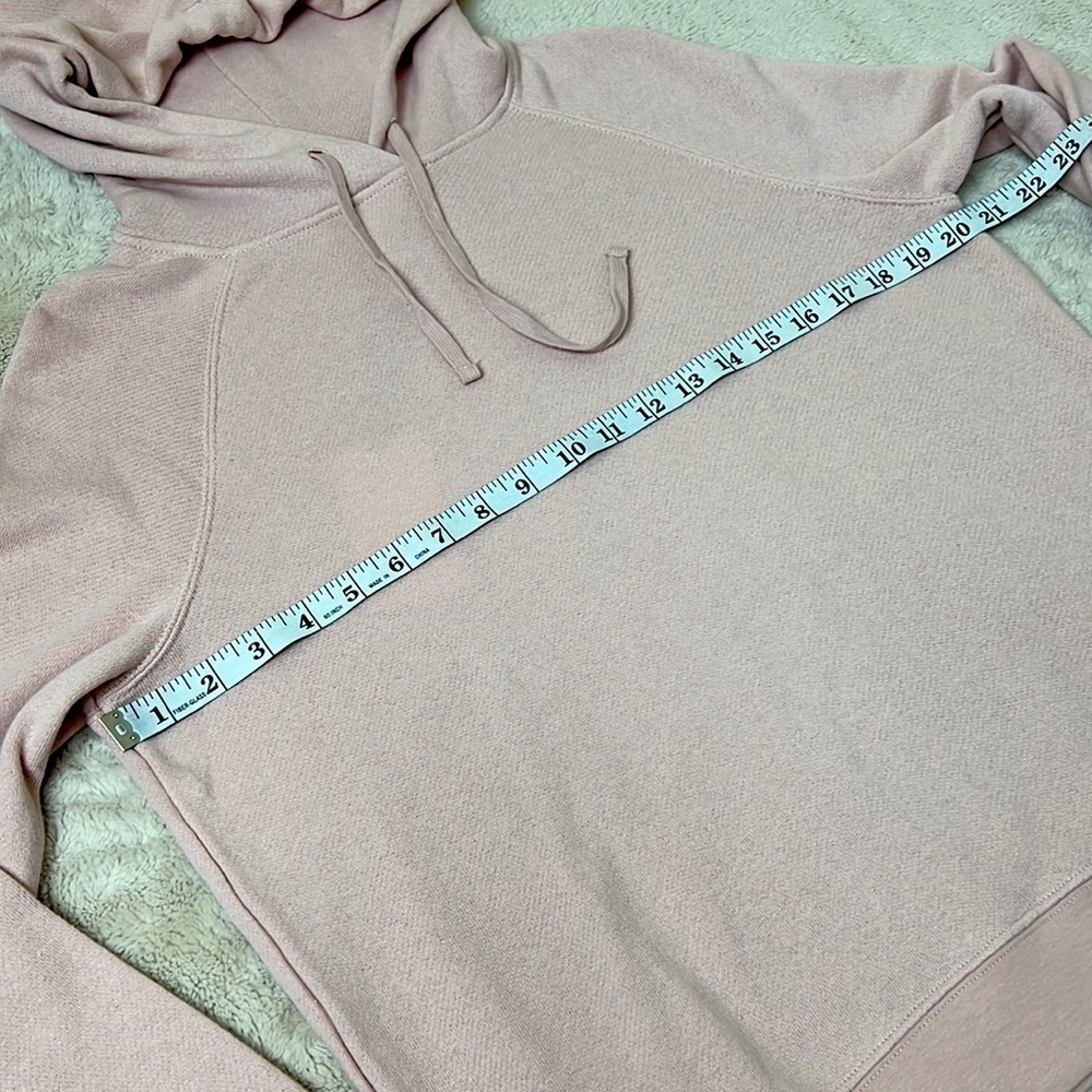 FOR THE REPUBLIC Light Blush Pink Pullover Hoodie Sweatshirt - Size XS, NWT - Picture 7 of 10